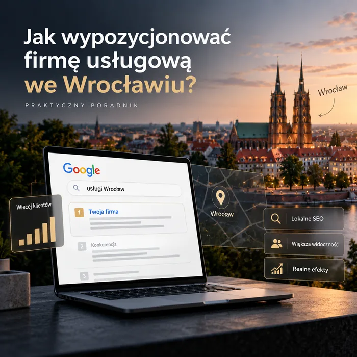Jak wypozycjonować firmę usługową we Wrocławiu - poradnik Gold Media