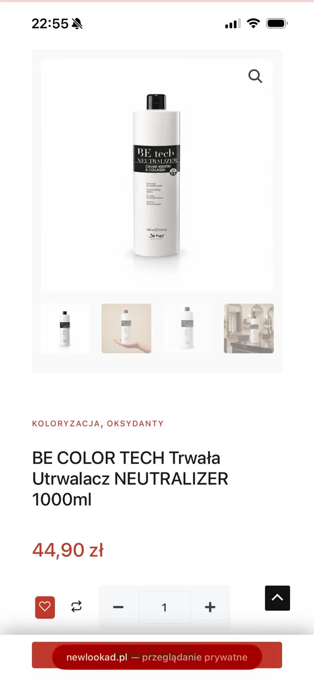 New Look A&D na telefonie - karta produktu z galerią i przyciskiem dodania do koszyka