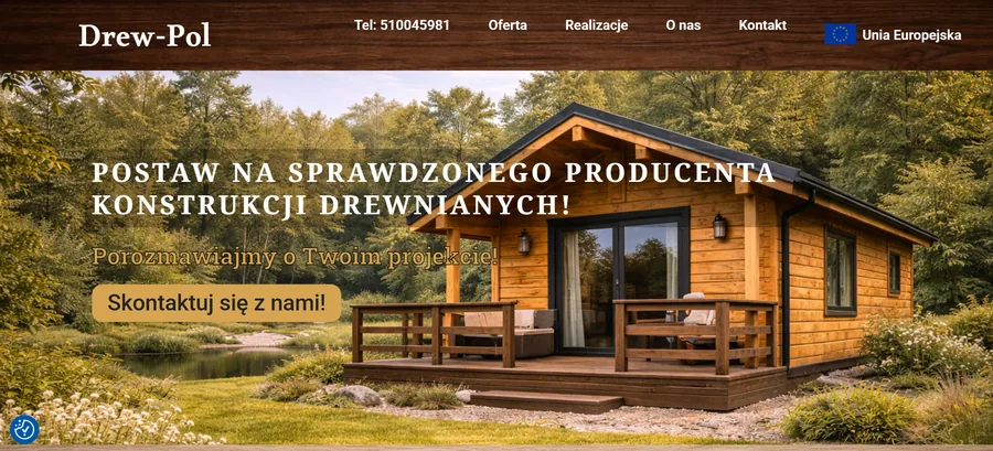 Drew-Pol - strona główna producenta domków drewnianych